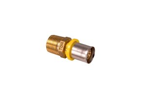 RACCORDO A PRESSARE DRITTO MASCHIO GAS